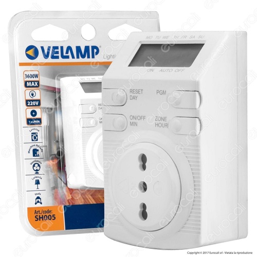 Timer a spina Programmabile Settimanale Digitale